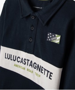 Polo à manches longues bicolore garçon - LuluCastagnette